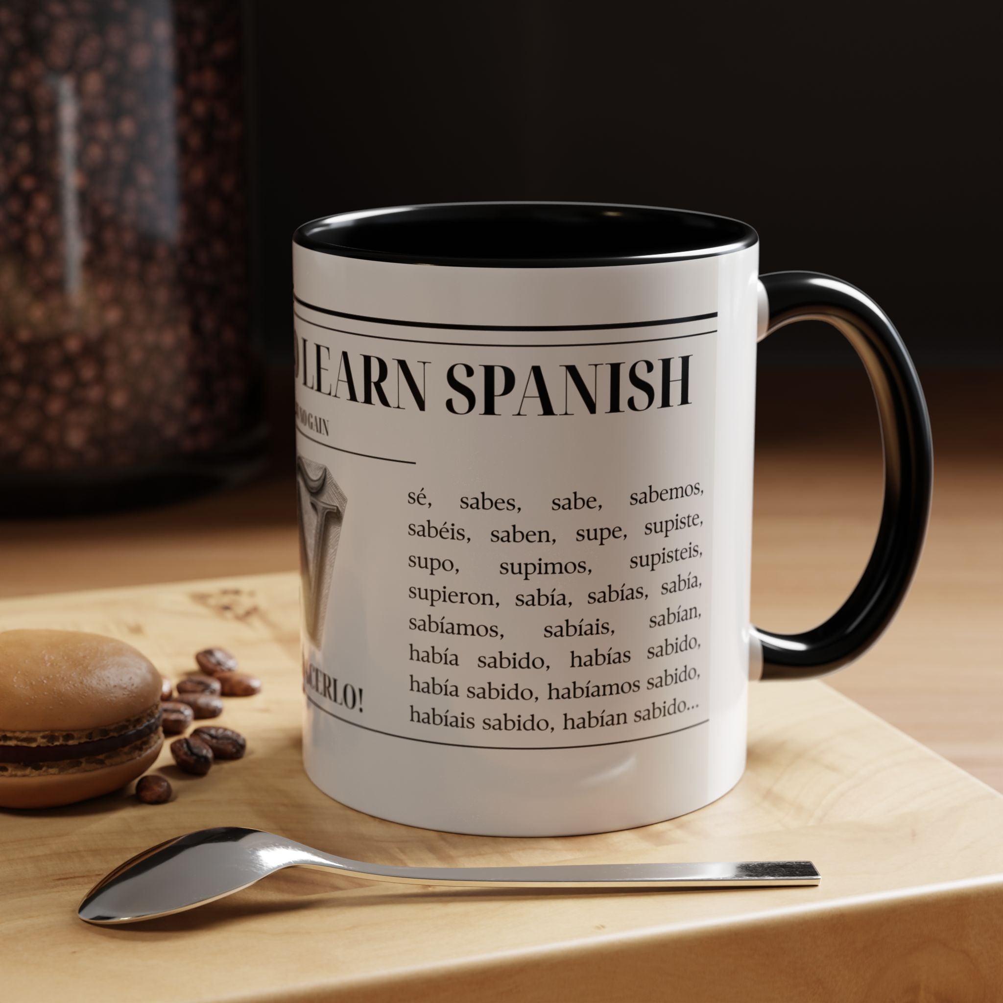 The "Keep Calm & Conquer Spanish" Ceramic Mug ☕️🇪🇸