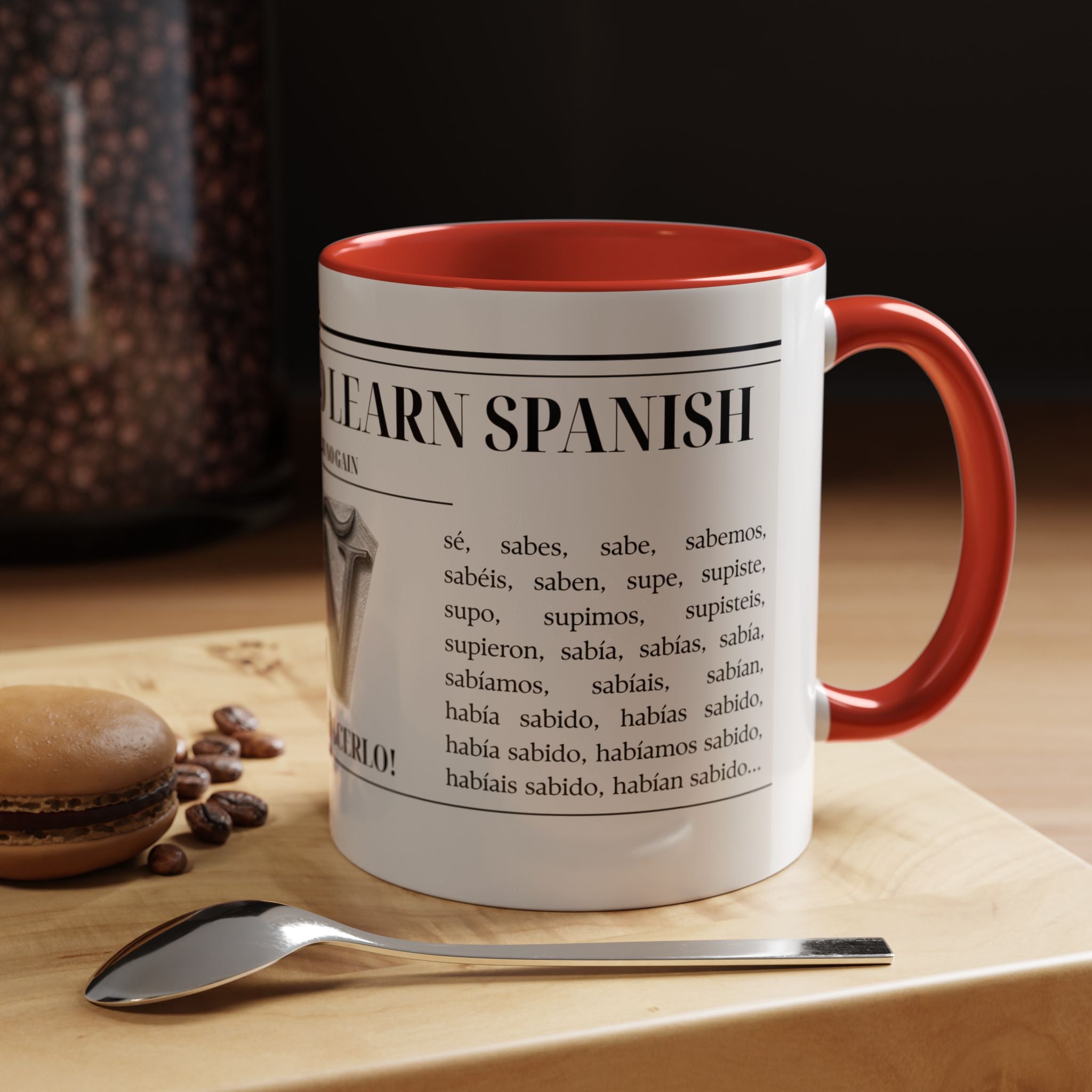 The "Keep Calm & Conquer Spanish" Ceramic Mug ☕️🇪🇸