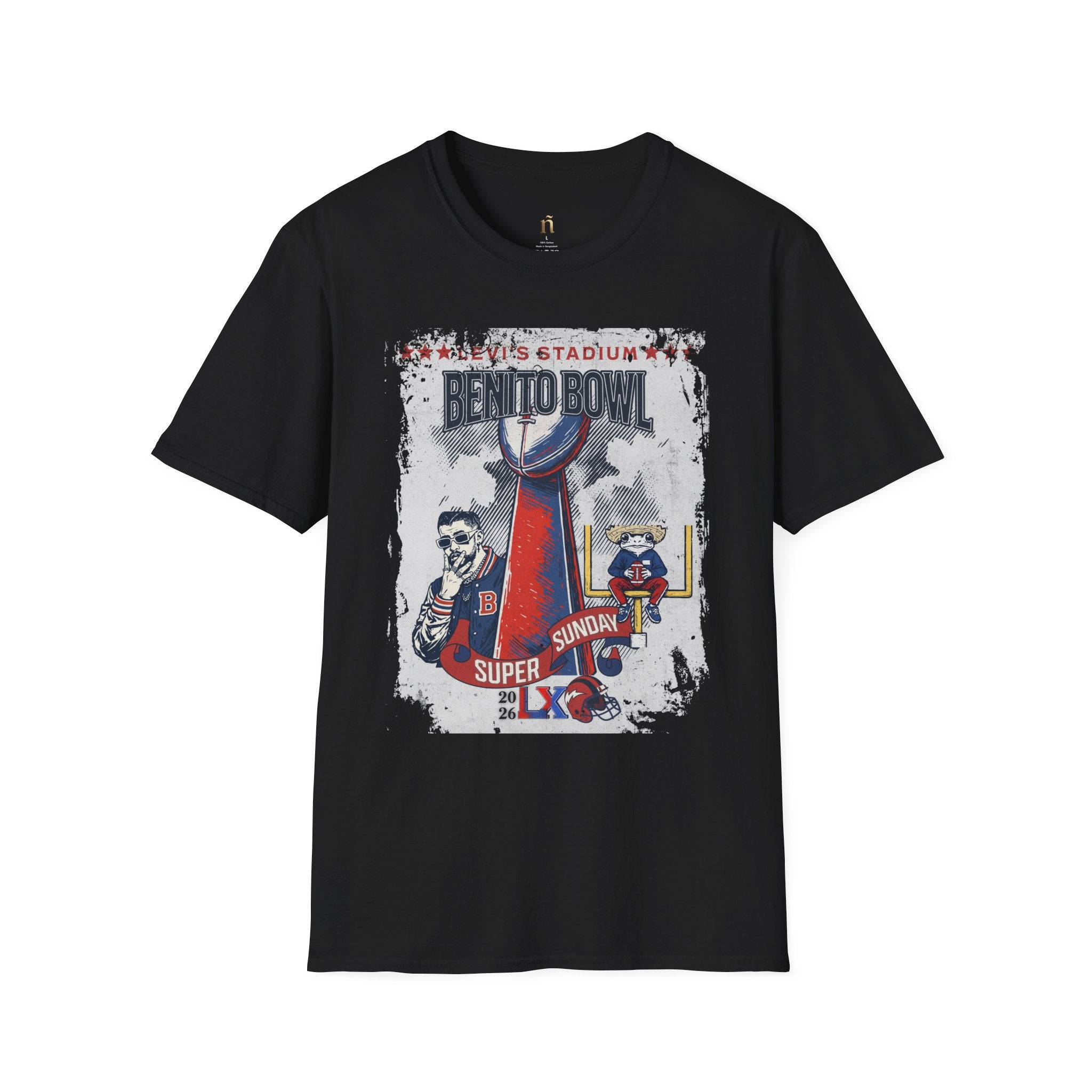 Latino Icon Football Graphic Tee - Halftime Vibes Game Day Shirt - Retro Sports Culture Streetwear - Unisex Softstyle Fan Outfit
