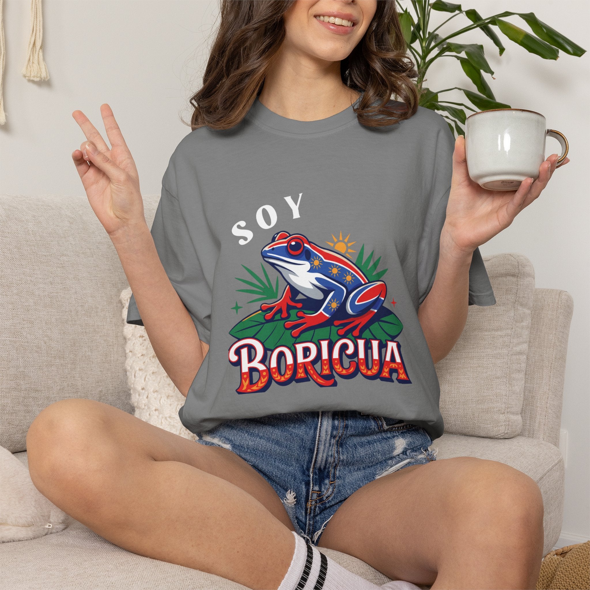 "Yo Soy Boricua" Comfort Colors® Garment-Dyed Tee - Celebrate Your Puerto Rican Pride