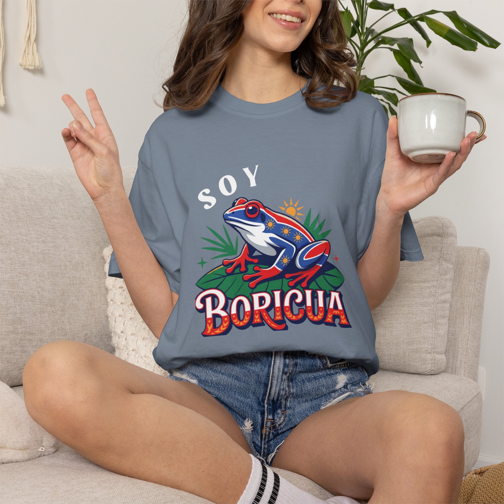 "Yo Soy Boricua" Comfort Colors® Garment-Dyed Tee - Celebrate Your Puerto Rican Pride