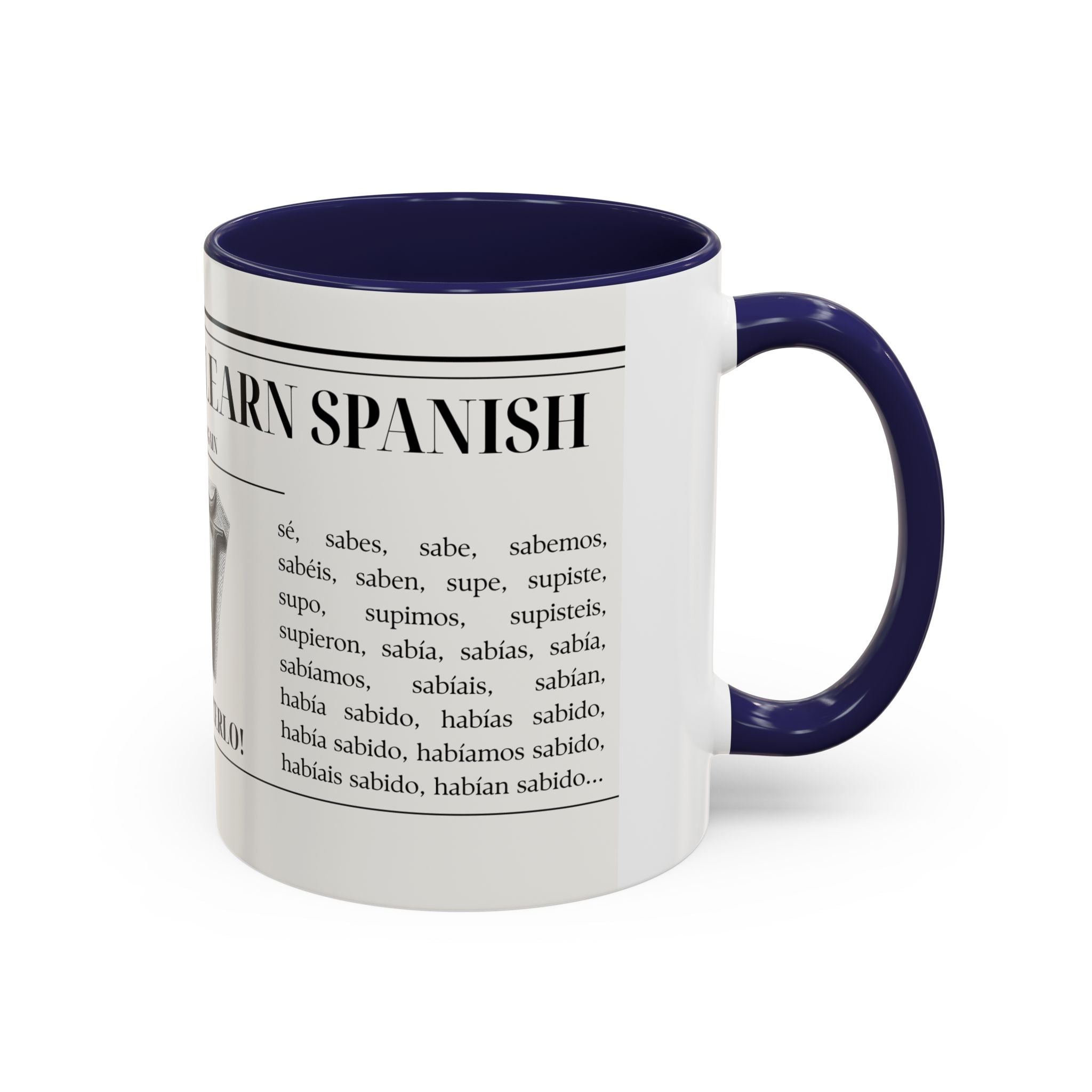 The "Keep Calm & Conquer Spanish" Ceramic Mug ☕️🇪🇸