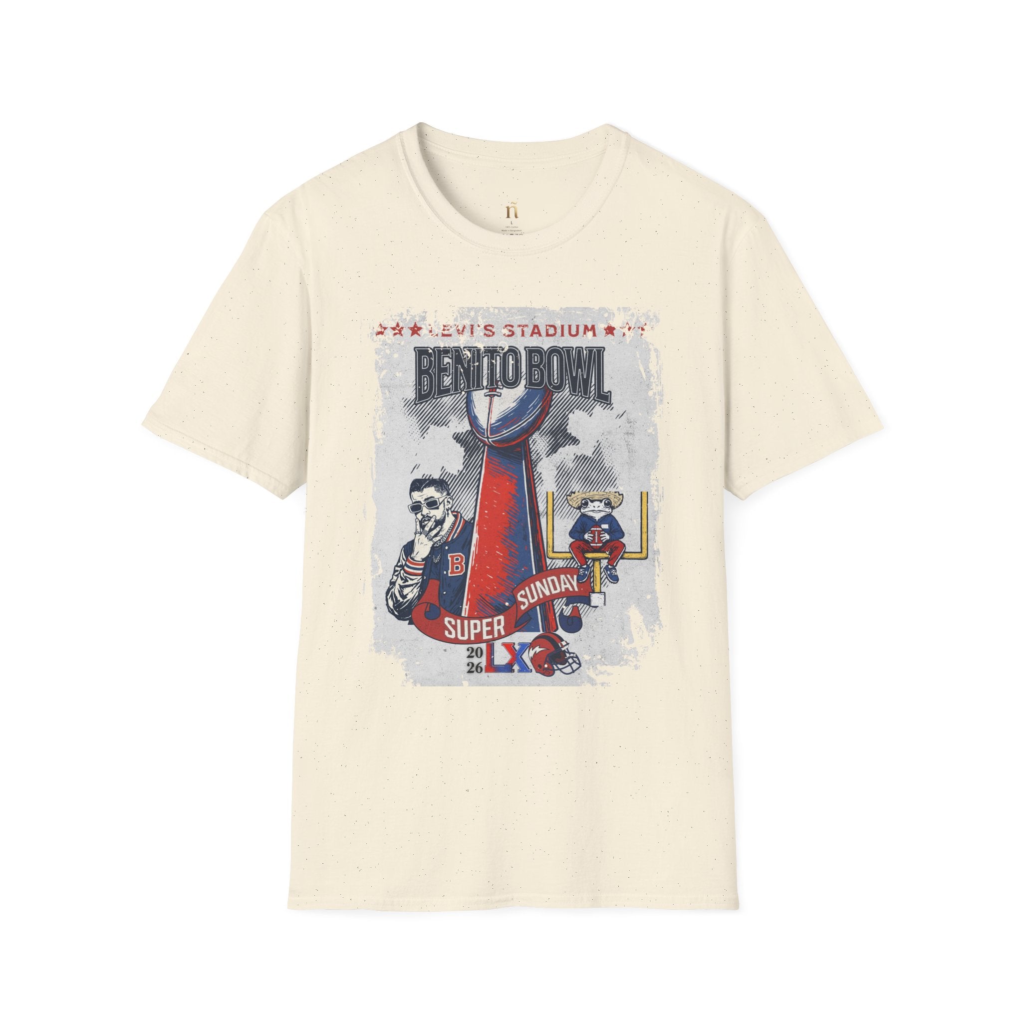 Latino Icon Football Graphic Tee - Halftime Vibes Game Day Shirt - Retro Sports Culture Streetwear - Unisex Softstyle Fan Outfit