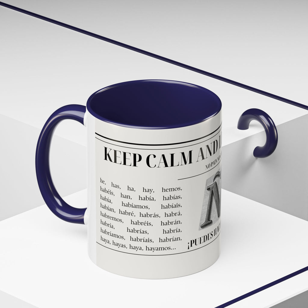 The "Keep Calm & Conquer Spanish" Ceramic Mug ☕️🇪🇸