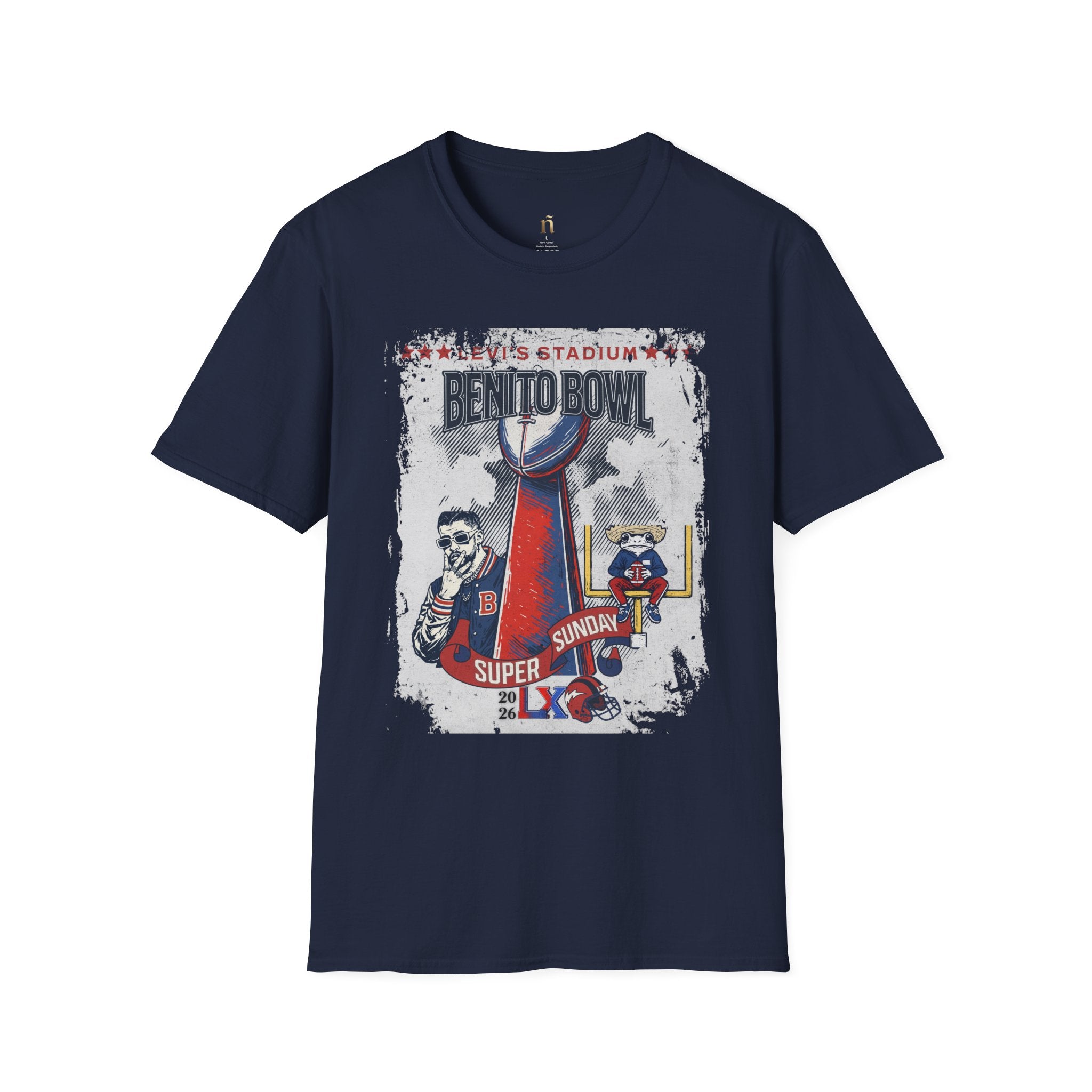 Latino Icon Football Graphic Tee - Halftime Vibes Game Day Shirt - Retro Sports Culture Streetwear - Unisex Softstyle Fan Outfit