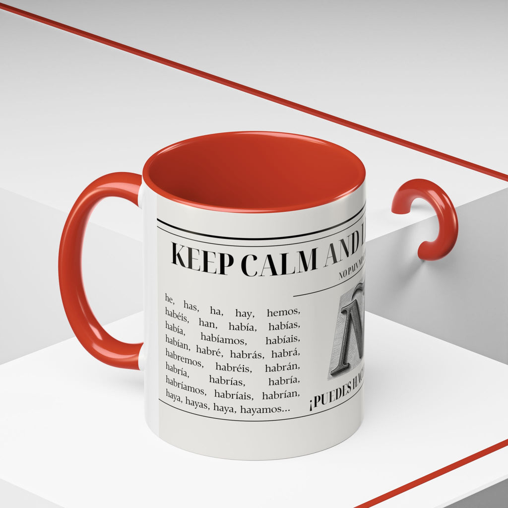 The "Keep Calm & Conquer Spanish" Ceramic Mug ☕️🇪🇸