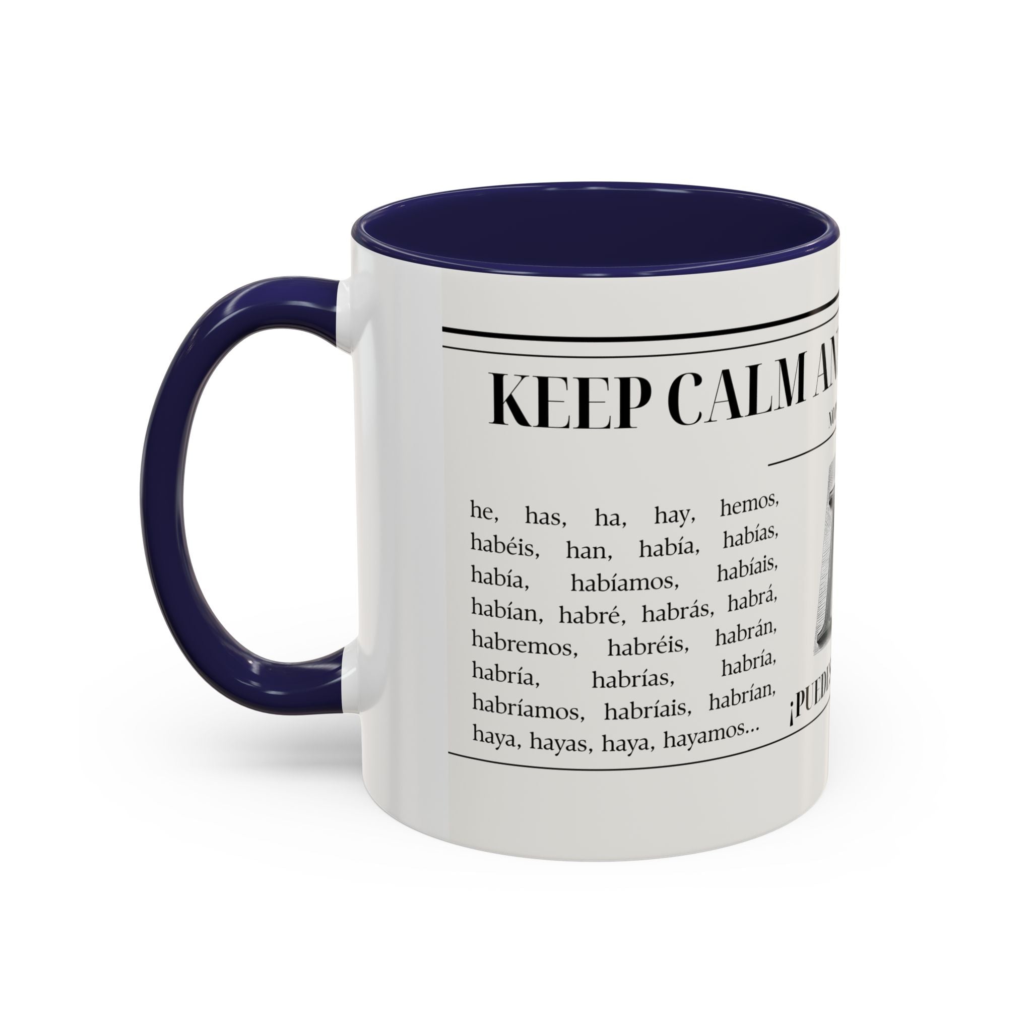 The "Keep Calm & Conquer Spanish" Ceramic Mug ☕️🇪🇸