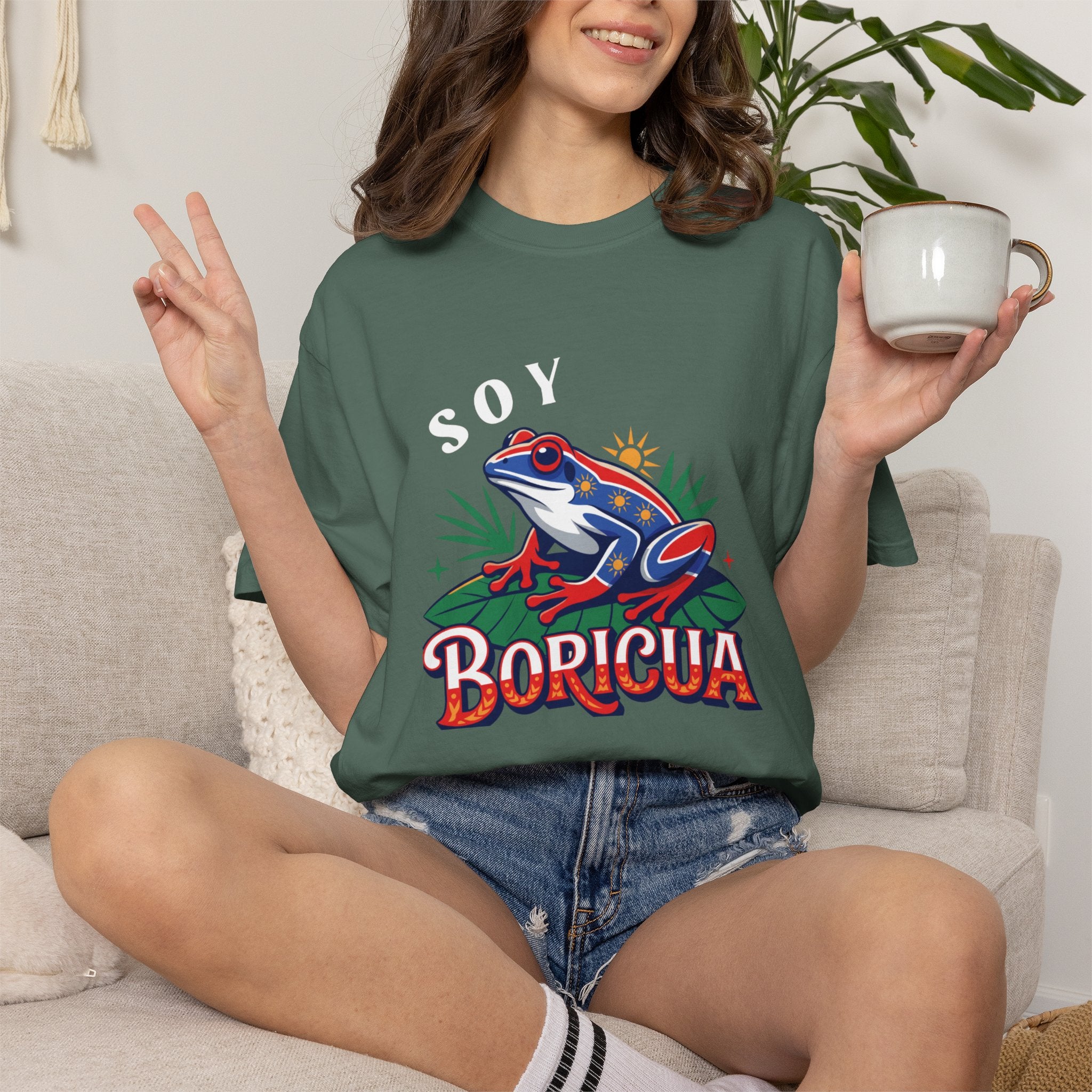 "Yo Soy Boricua" Comfort Colors® Garment-Dyed Tee - Celebrate Your Puerto Rican Pride