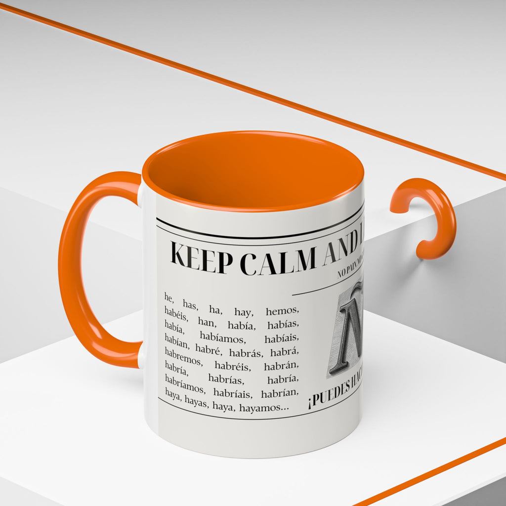 The "Keep Calm & Conquer Spanish" Ceramic Mug ☕️🇪🇸