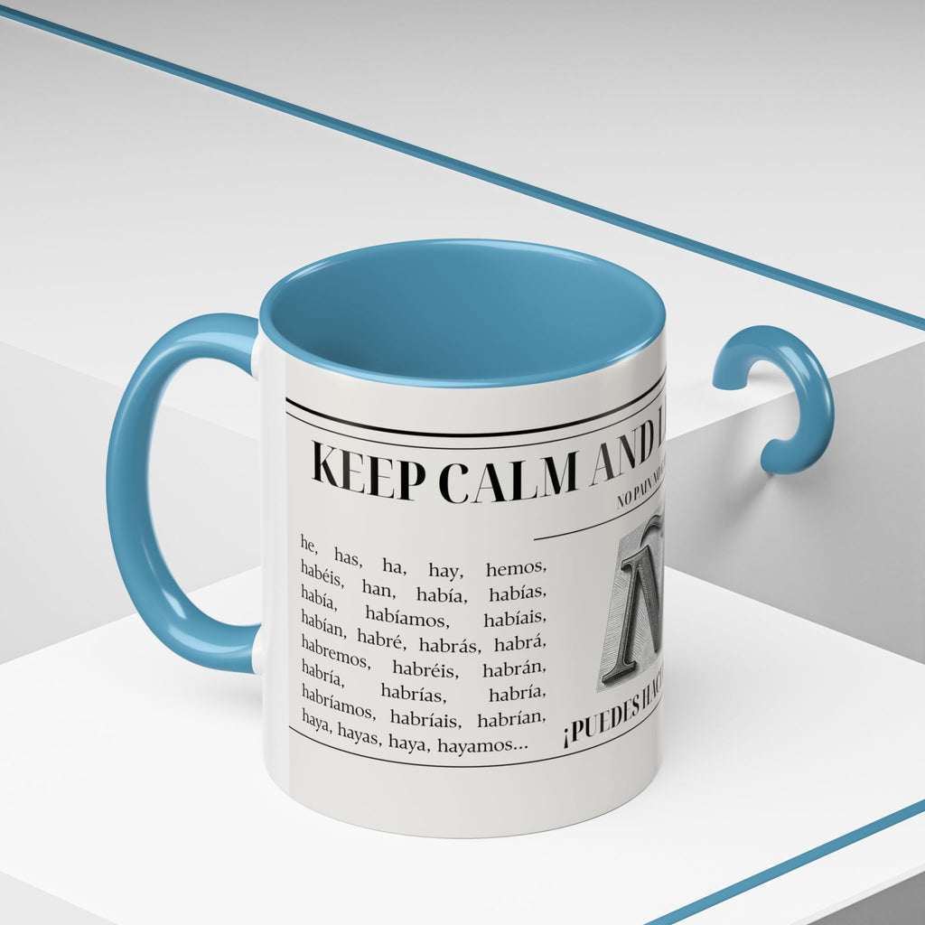 The "Keep Calm & Conquer Spanish" Ceramic Mug ☕️🇪🇸