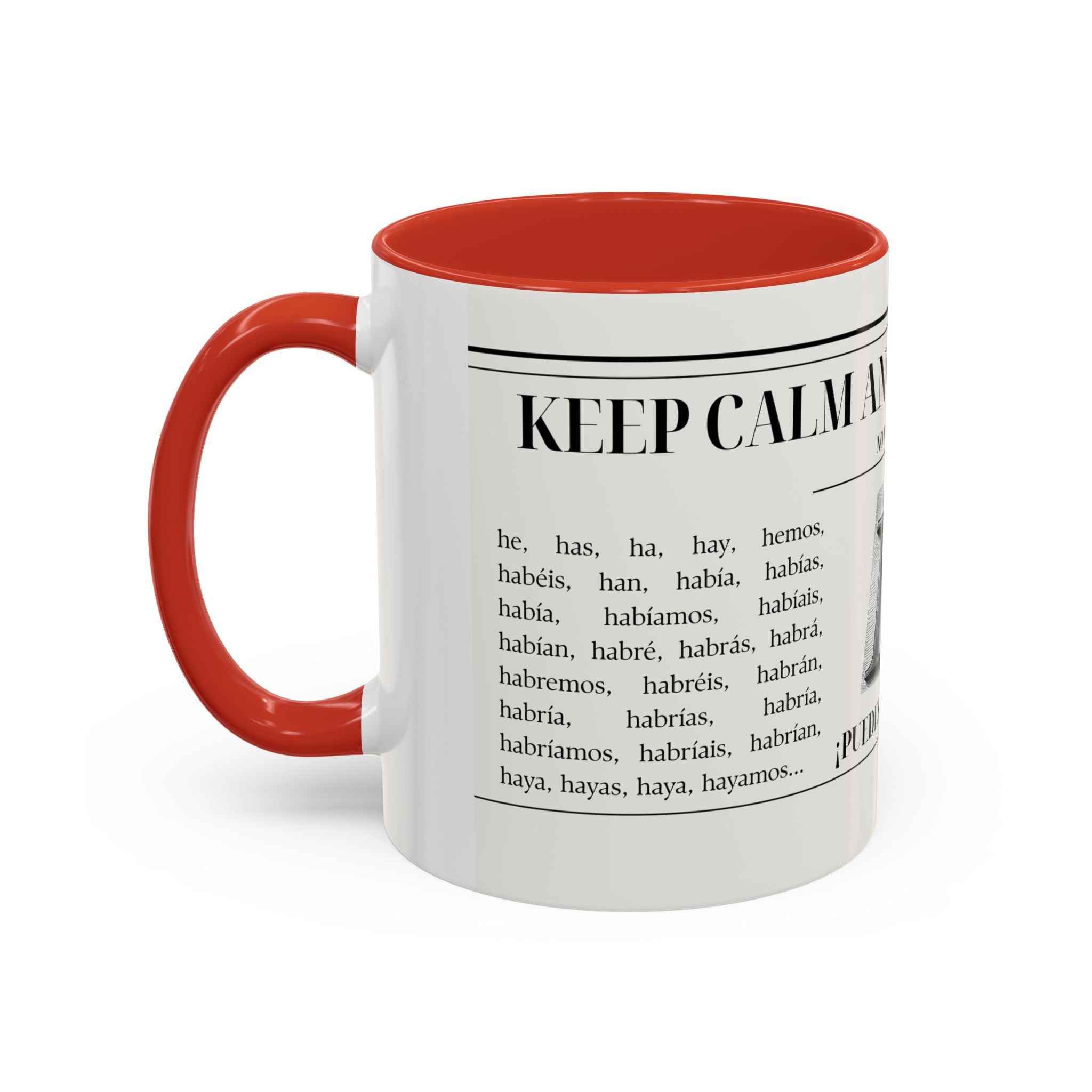 The "Keep Calm & Conquer Spanish" Ceramic Mug ☕️🇪🇸