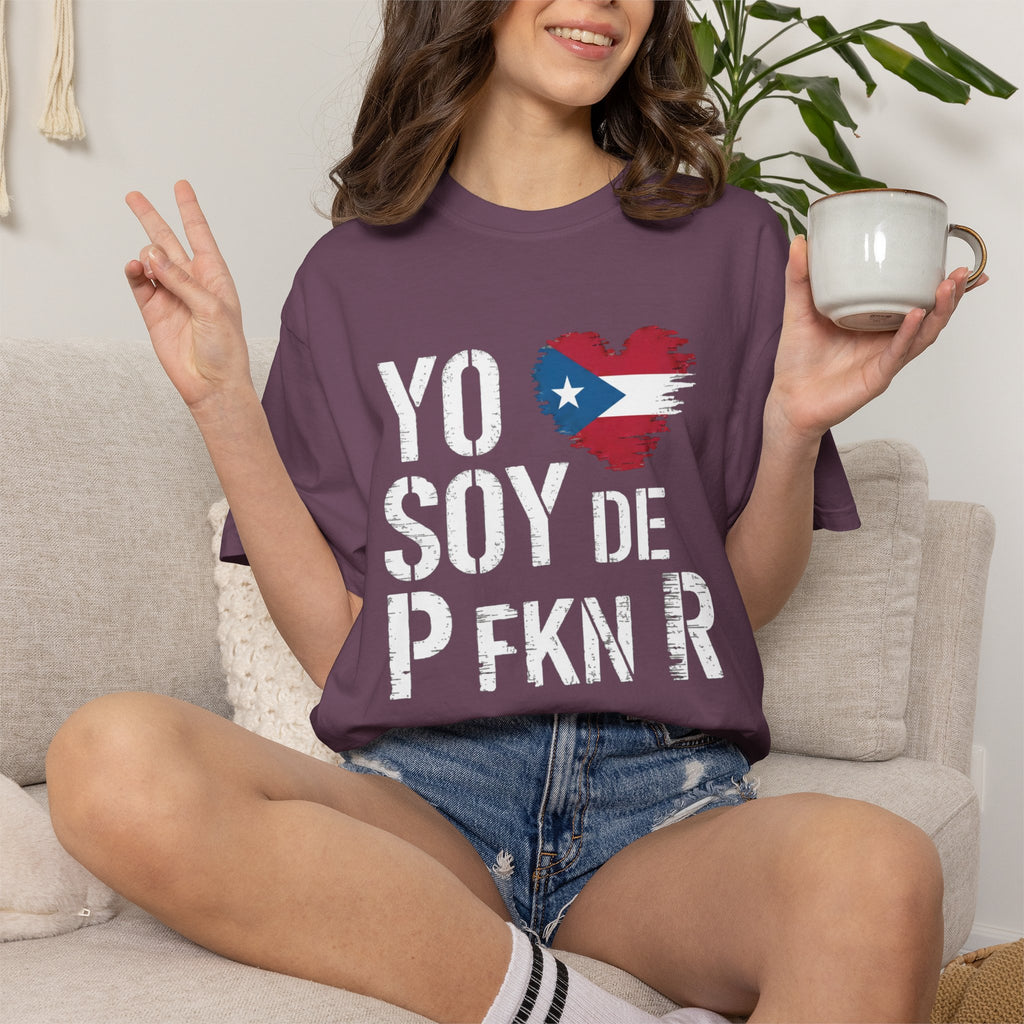 YO SOY DE PFKNR Comfort Colors® Garment-Dyed Tee - The Ultimate Puerto Rican Pride Shirt
