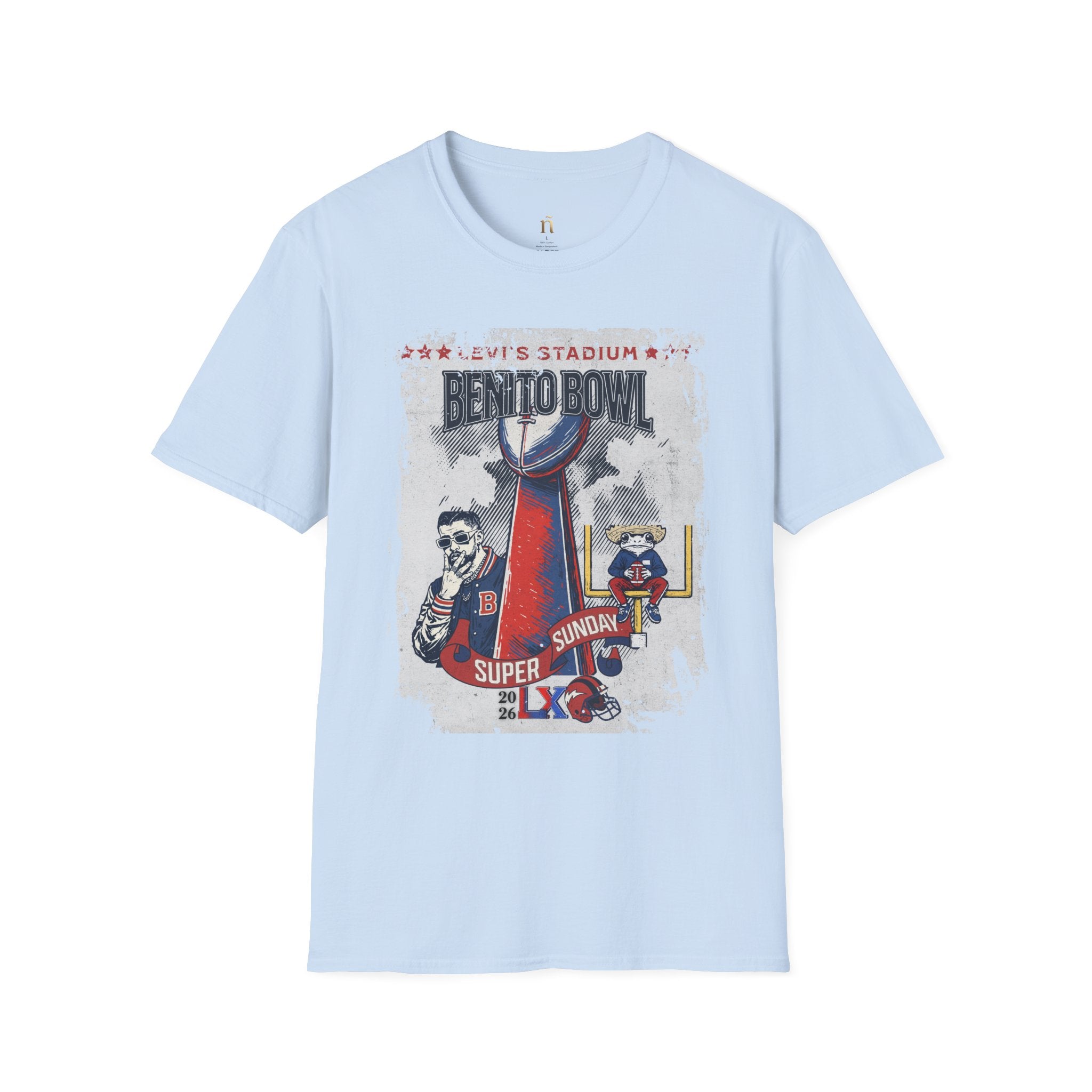 Latino Icon Football Graphic Tee - Halftime Vibes Game Day Shirt - Retro Sports Culture Streetwear - Unisex Softstyle Fan Outfit