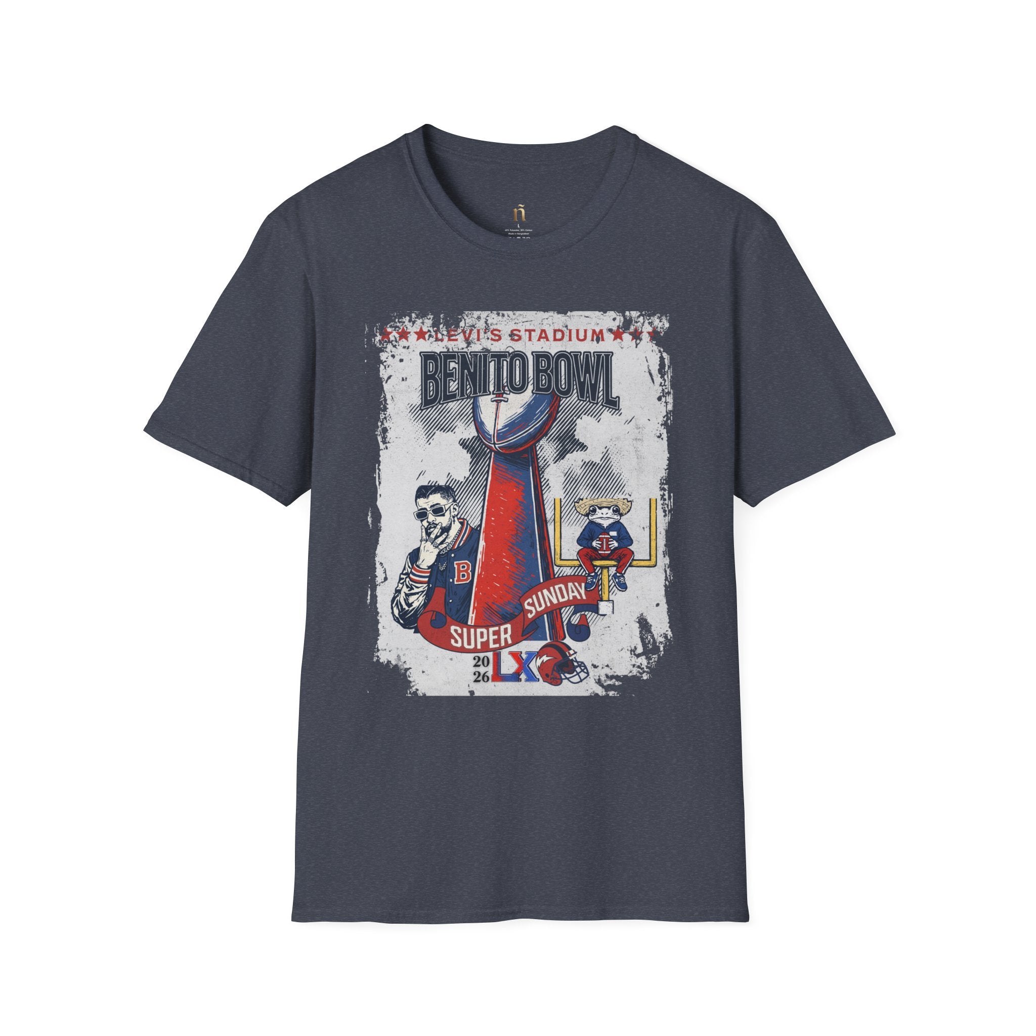 Latino Icon Football Graphic Tee - Halftime Vibes Game Day Shirt - Retro Sports Culture Streetwear - Unisex Softstyle Fan Outfit