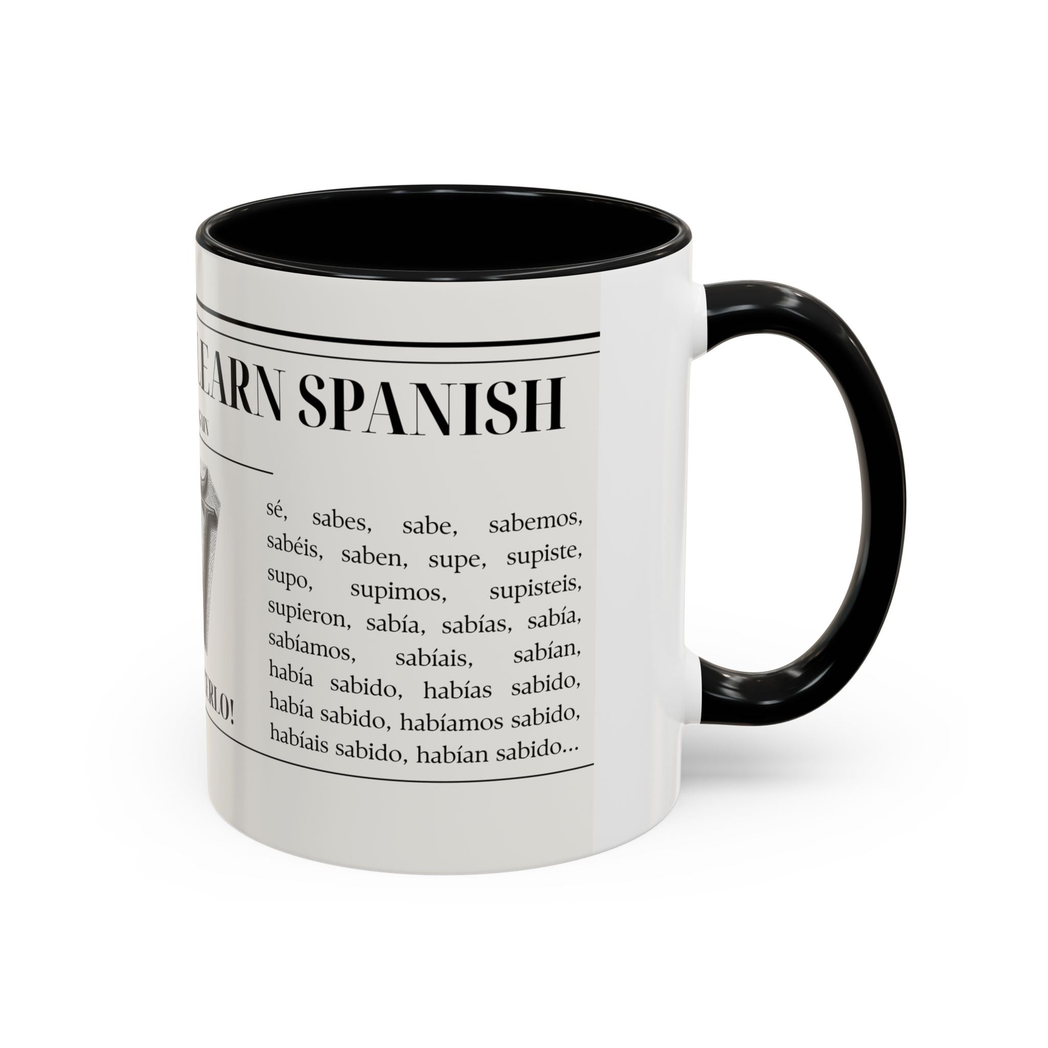 The "Keep Calm & Conquer Spanish" Ceramic Mug ☕️🇪🇸