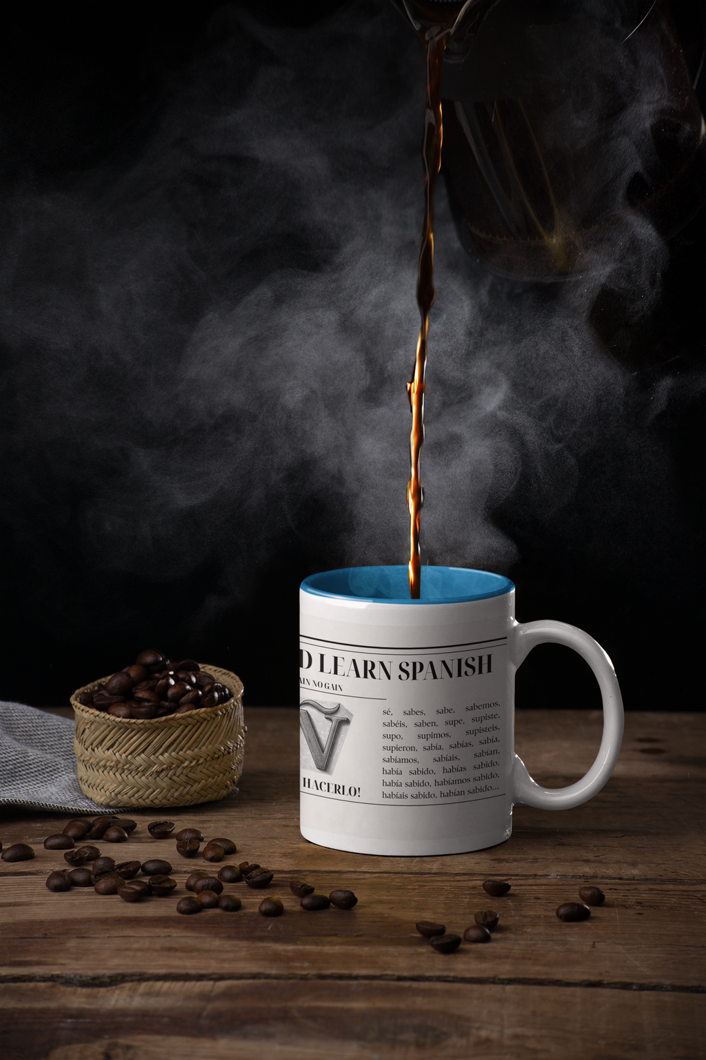 The "Keep Calm & Conquer Spanish" Ceramic Mug ☕️🇪🇸