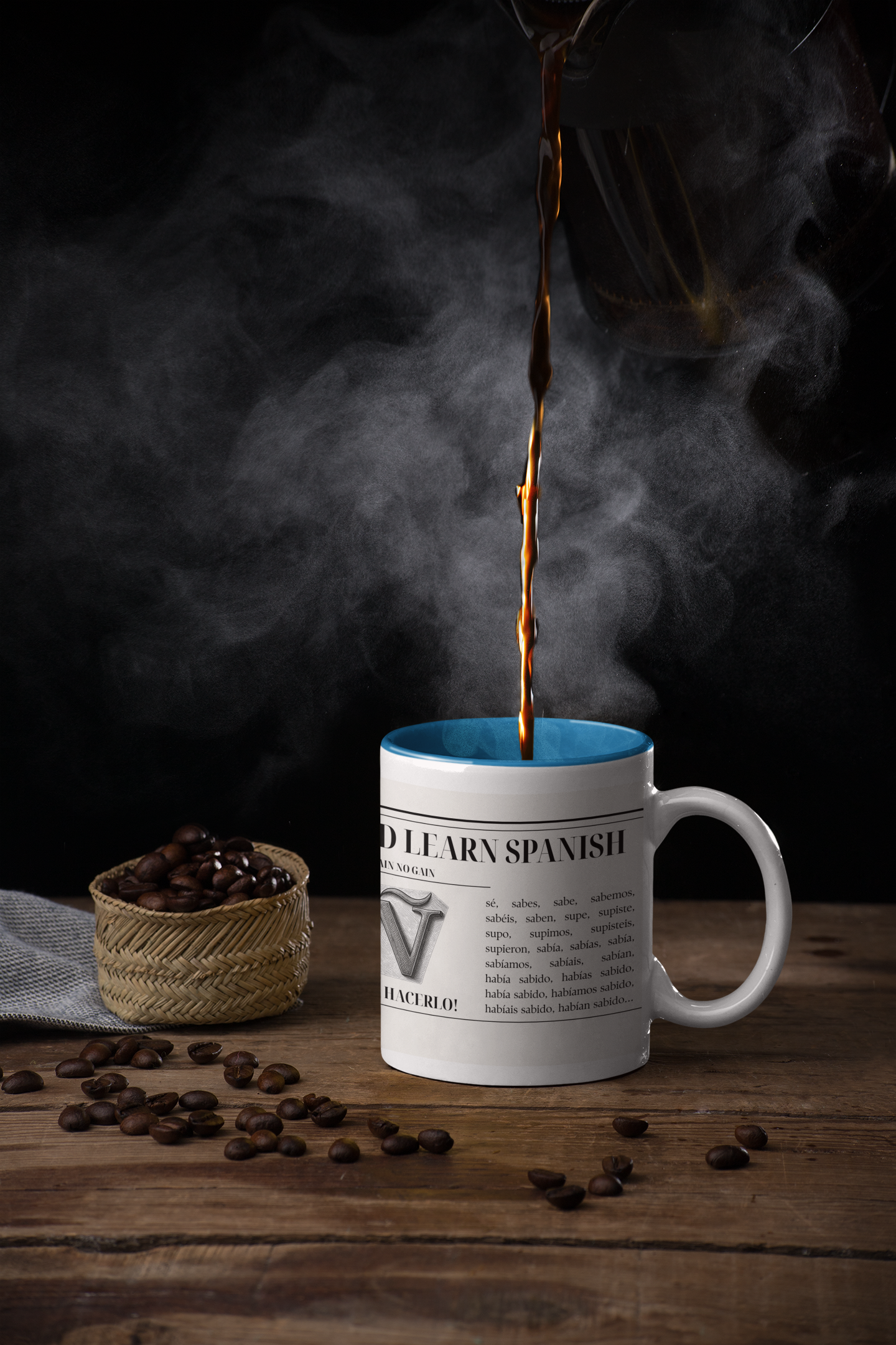 The "Keep Calm & Conquer Spanish" Ceramic Mug ☕️🇪🇸