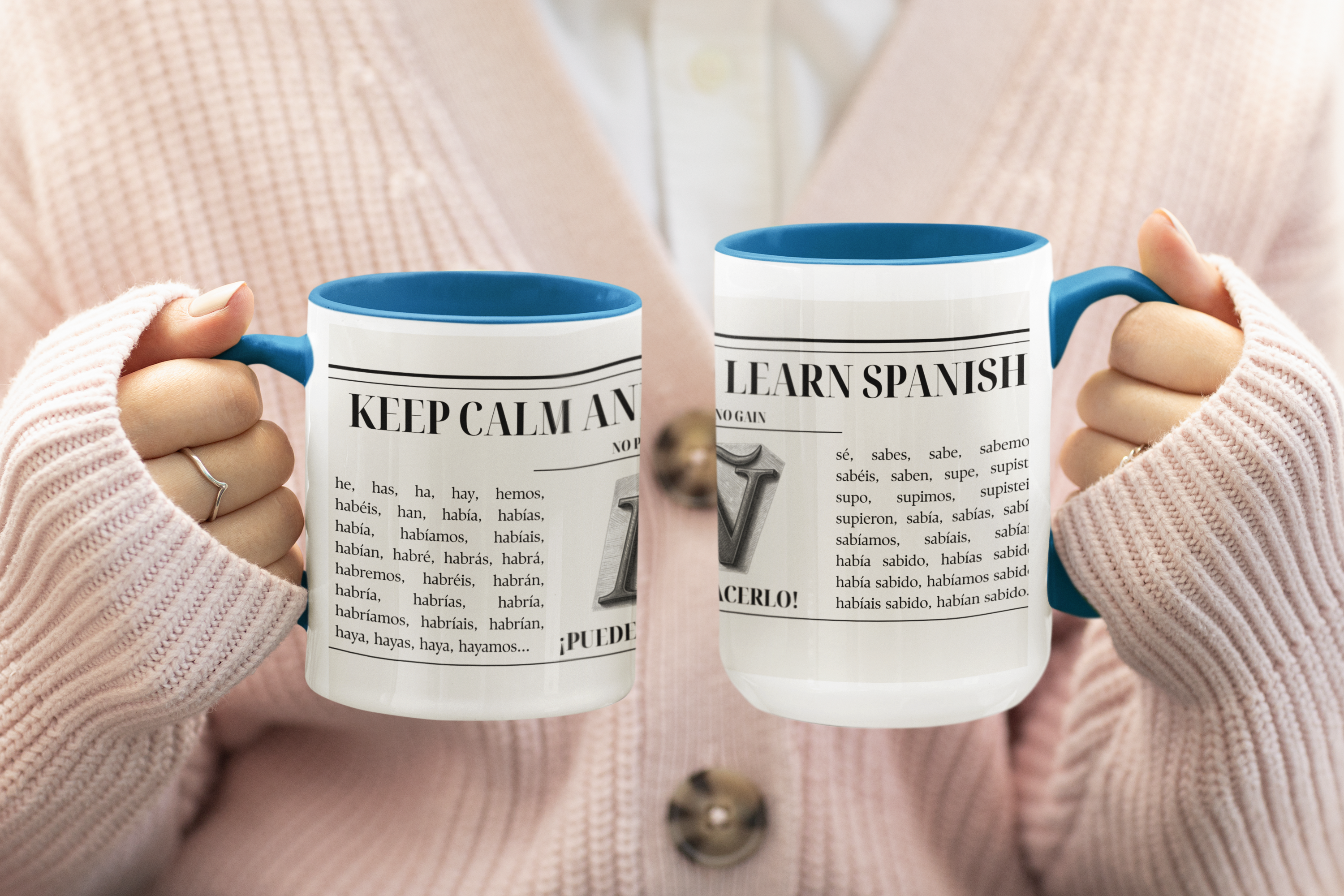 The "Keep Calm & Conquer Spanish" Ceramic Mug ☕️🇪🇸