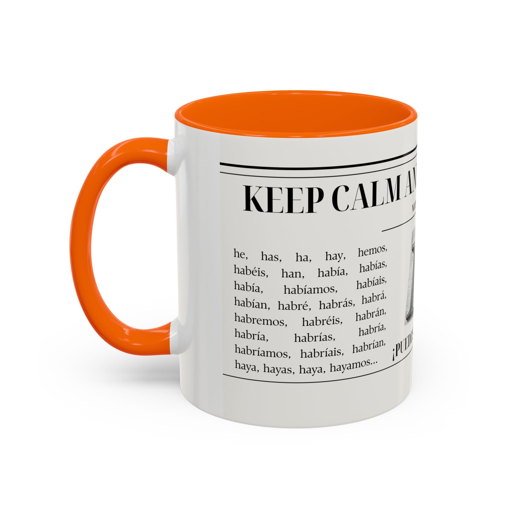 The "Keep Calm & Conquer Spanish" Ceramic Mug ☕️🇪🇸