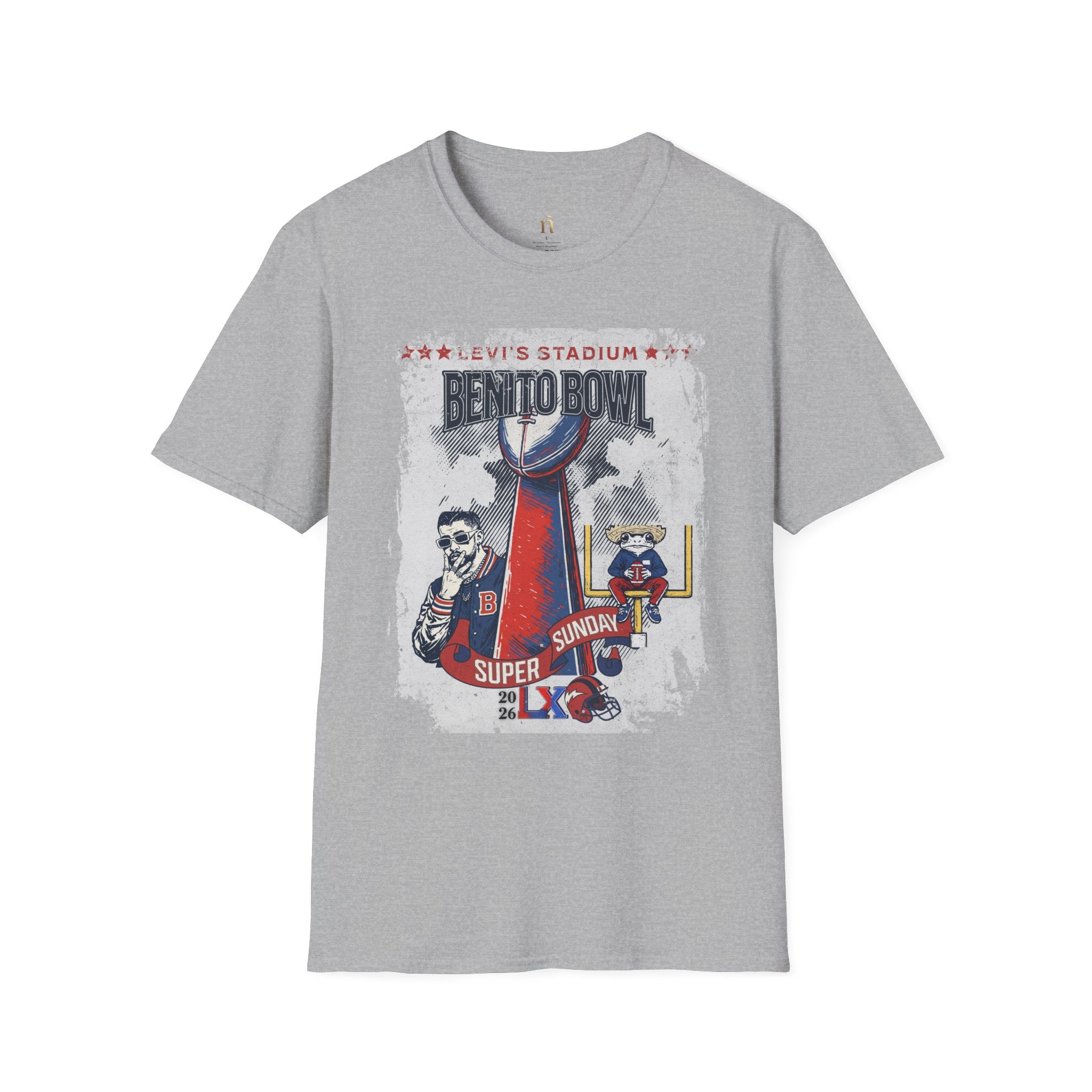 Latino Icon Football Graphic Tee - Halftime Vibes Game Day Shirt - Retro Sports Culture Streetwear - Unisex Softstyle Fan Outfit