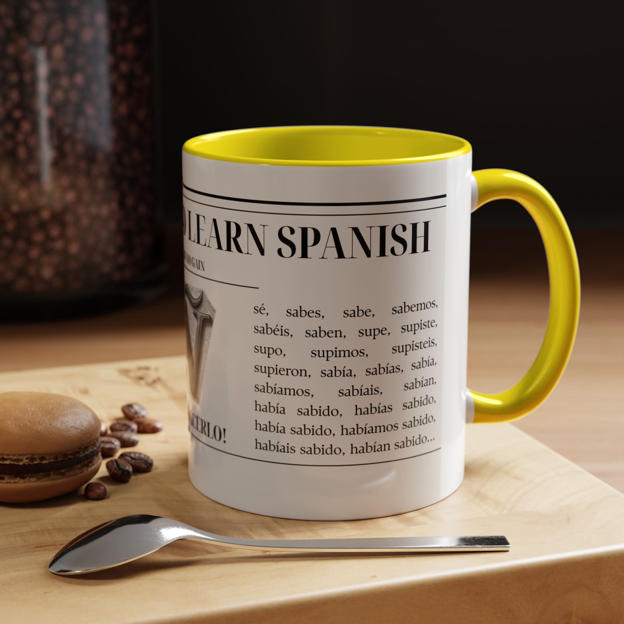 The "Keep Calm & Conquer Spanish" Ceramic Mug ☕️🇪🇸