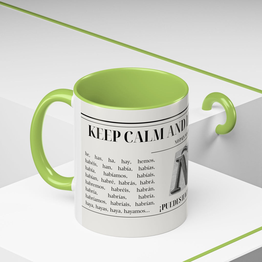 The "Keep Calm & Conquer Spanish" Ceramic Mug ☕️🇪🇸