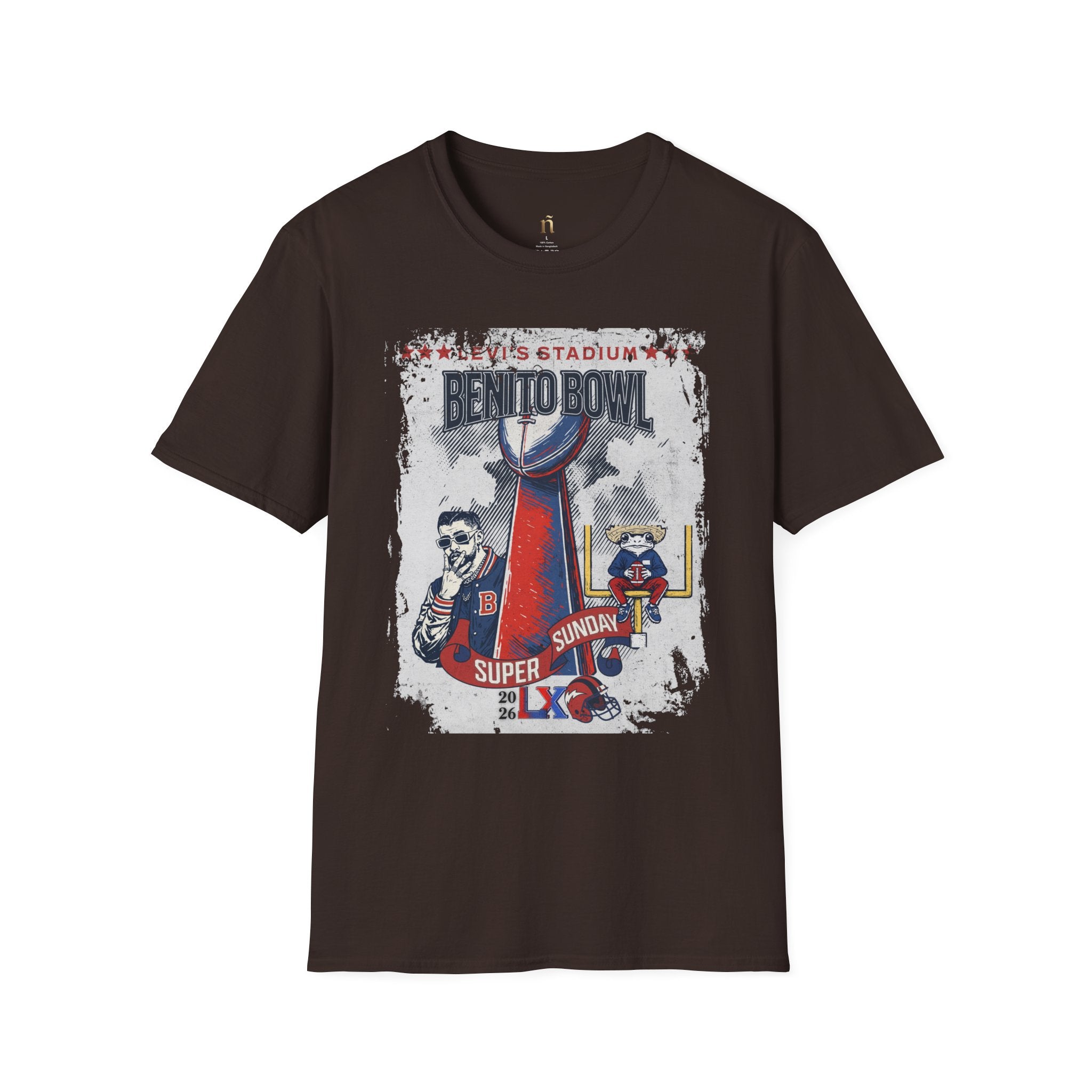 Latino Icon Football Graphic Tee - Halftime Vibes Game Day Shirt - Retro Sports Culture Streetwear - Unisex Softstyle Fan Outfit