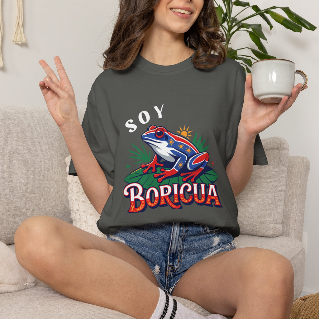 "Yo Soy Boricua" Comfort Colors® Garment-Dyed Tee - Celebrate Your Puerto Rican Pride