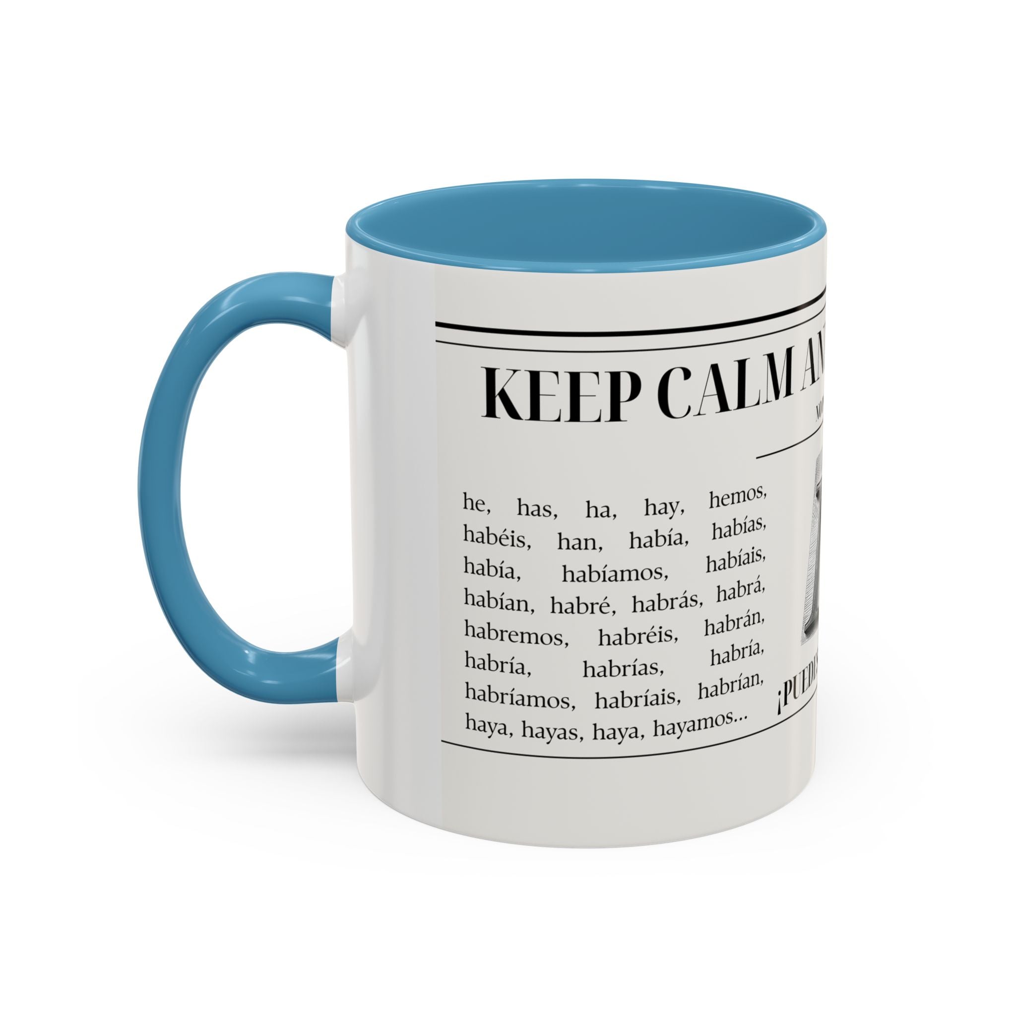 The "Keep Calm & Conquer Spanish" Ceramic Mug ☕️🇪🇸