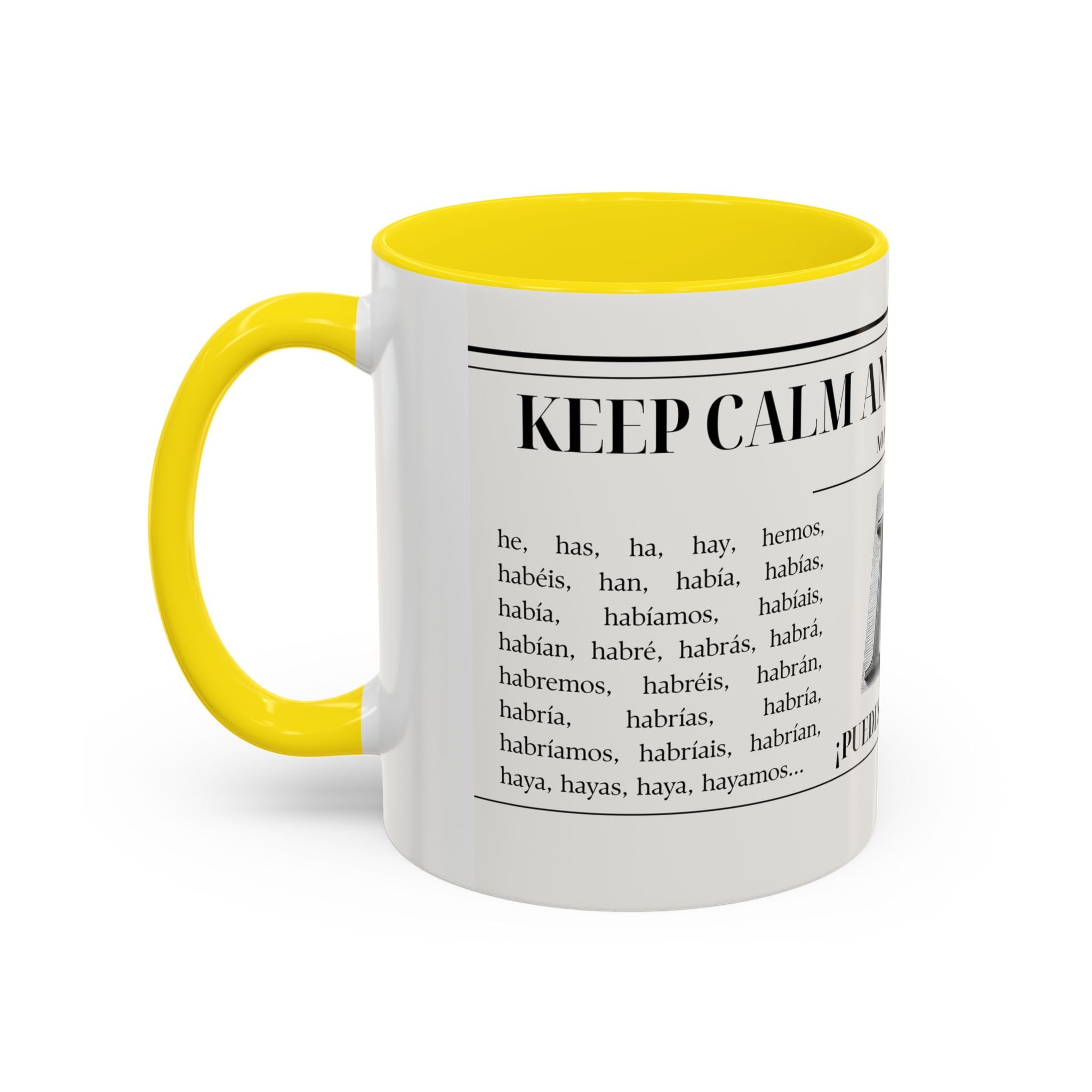 The "Keep Calm & Conquer Spanish" Ceramic Mug ☕️🇪🇸