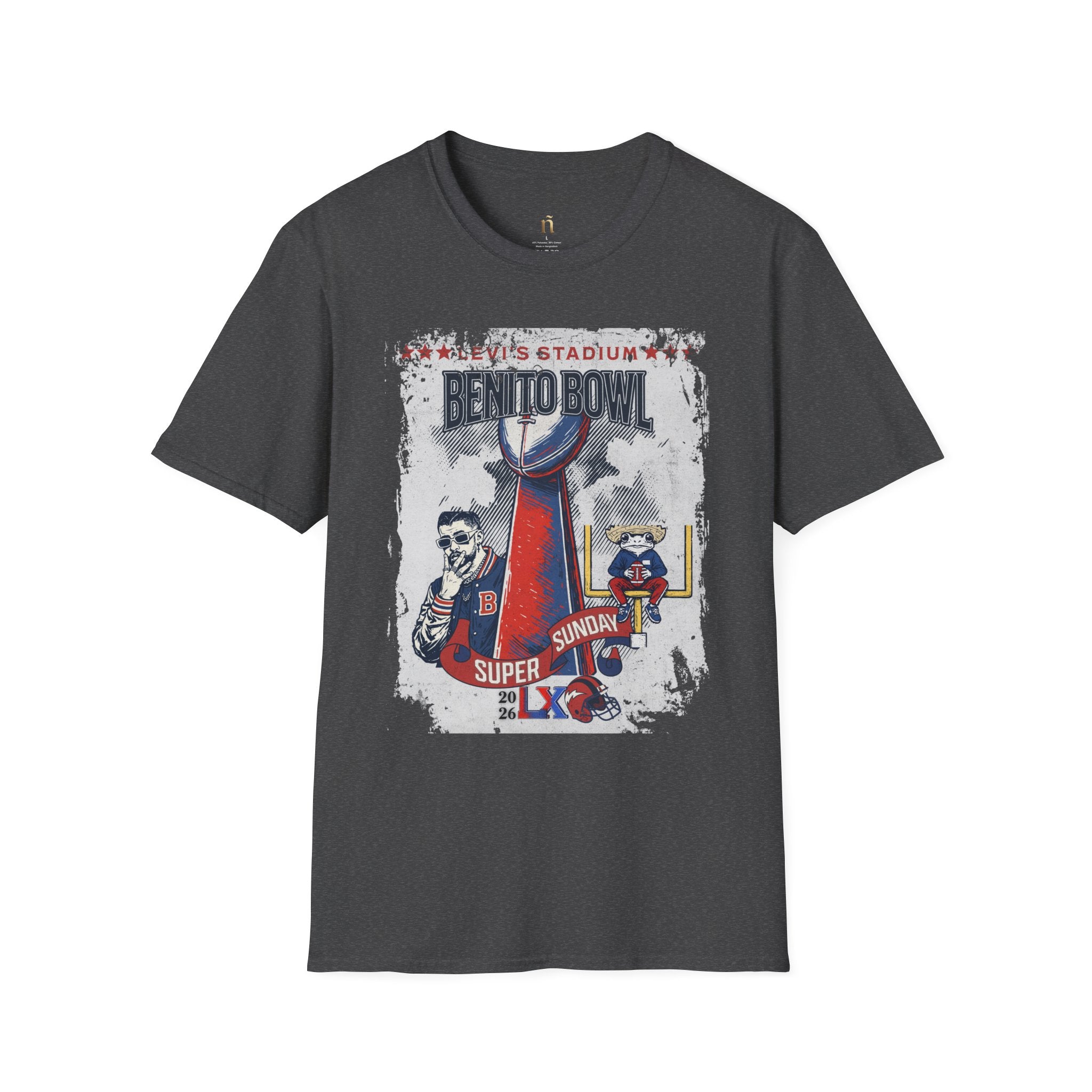 Latino Icon Football Graphic Tee - Halftime Vibes Game Day Shirt - Retro Sports Culture Streetwear - Unisex Softstyle Fan Outfit