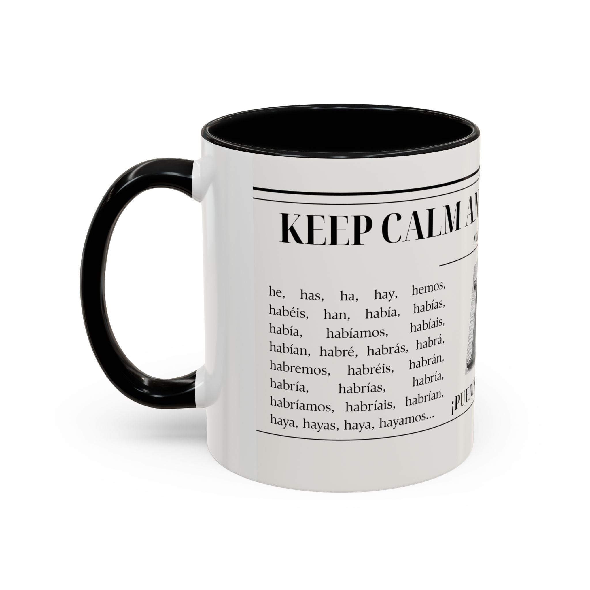The "Keep Calm & Conquer Spanish" Ceramic Mug ☕️🇪🇸
