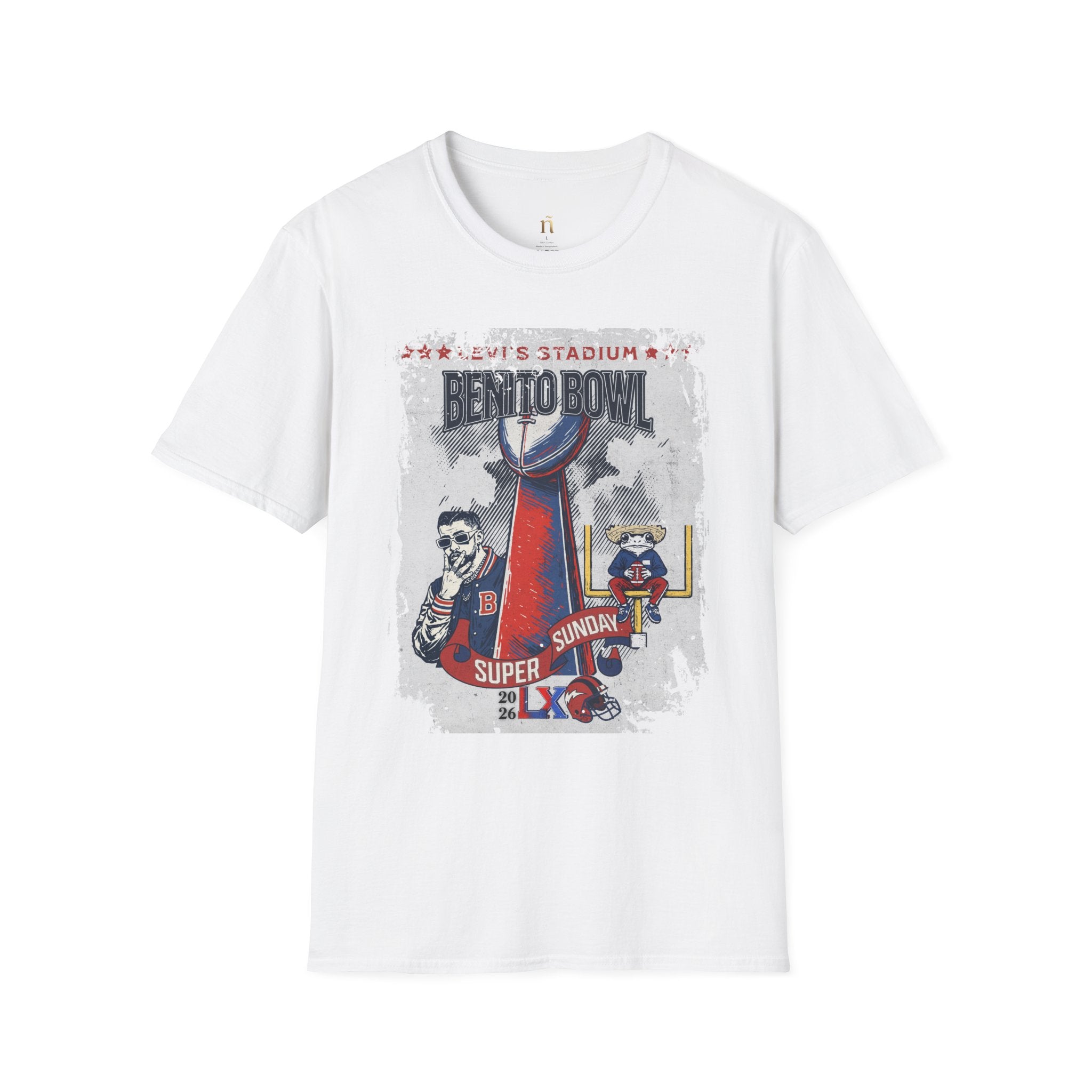 Latino Icon Football Graphic Tee - Halftime Vibes Game Day Shirt - Retro Sports Culture Streetwear - Unisex Softstyle Fan Outfit