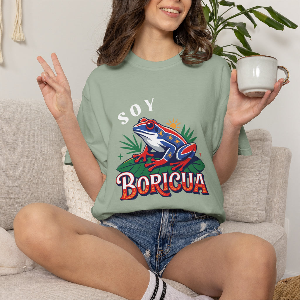 "Yo Soy Boricua" Comfort Colors® Garment-Dyed Tee - Celebrate Your Puerto Rican Pride
