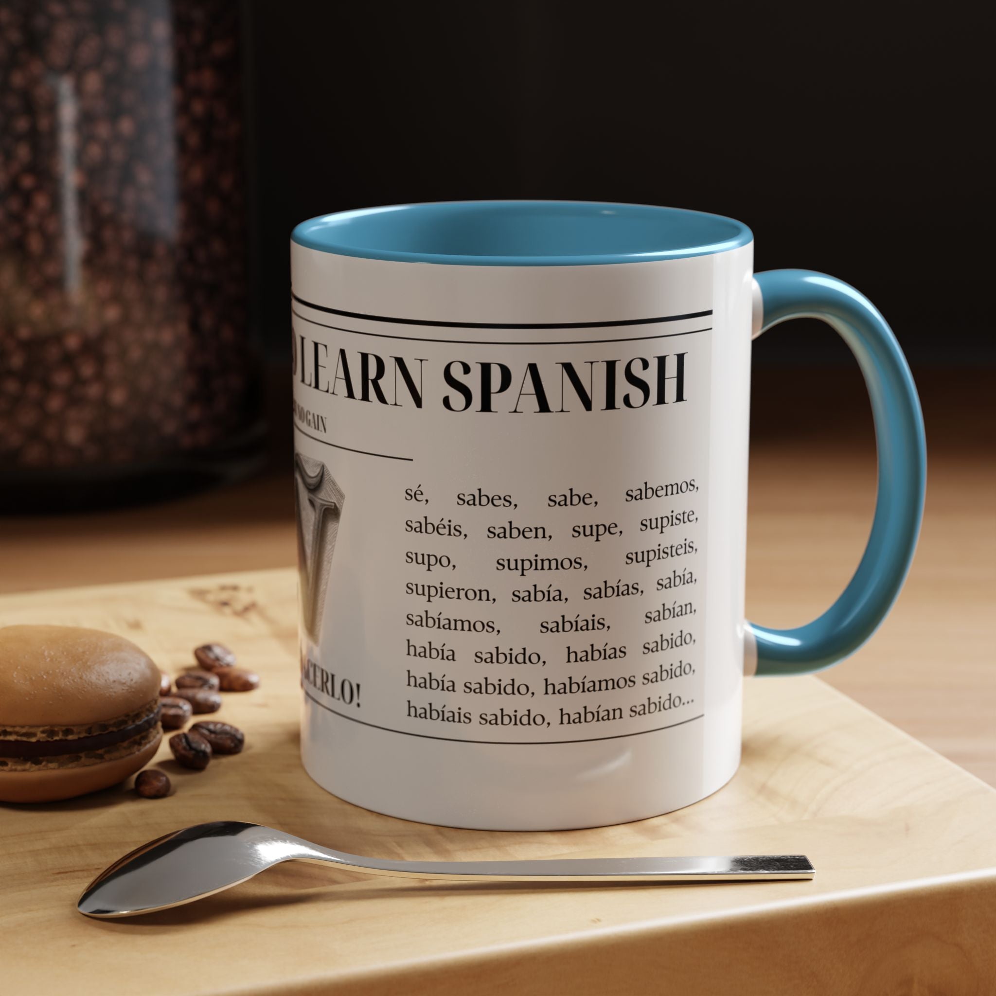The "Keep Calm & Conquer Spanish" Ceramic Mug ☕️🇪🇸