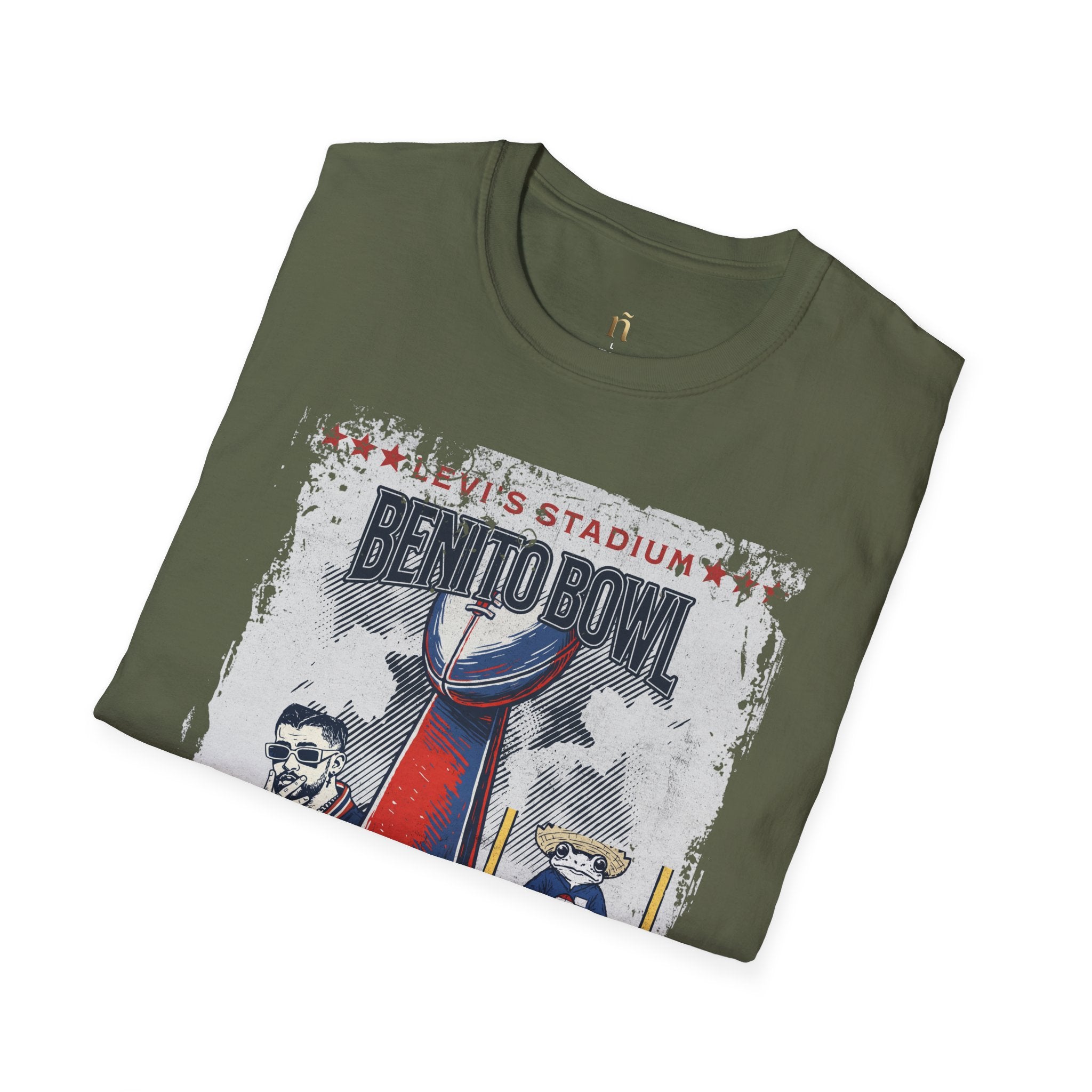 Latino Icon Football Graphic Tee - Halftime Vibes Game Day Shirt - Retro Sports Culture Streetwear - Unisex Softstyle Fan Outfit