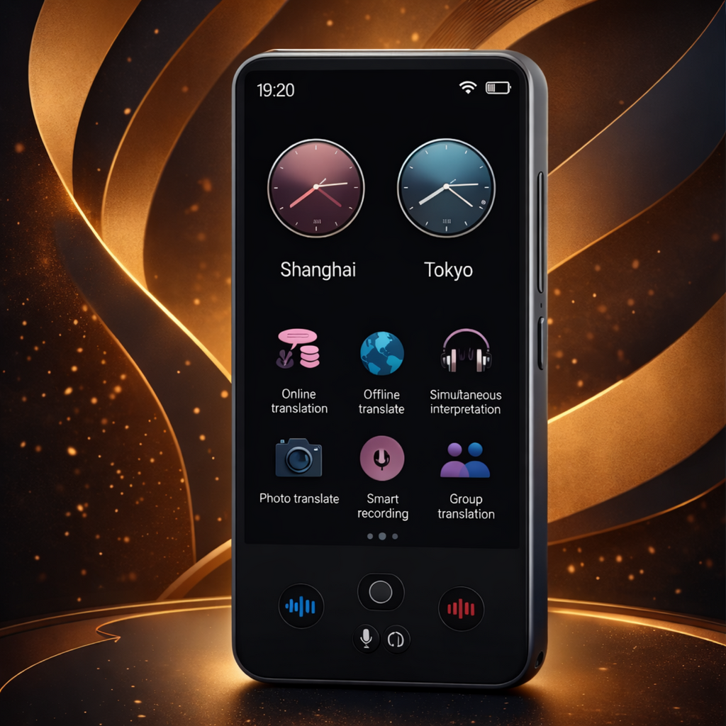 S85 pro Language Translator Device 4 inch 138 Languages Voice Video Recording Translating Offline Translation 8GB 2000mAh