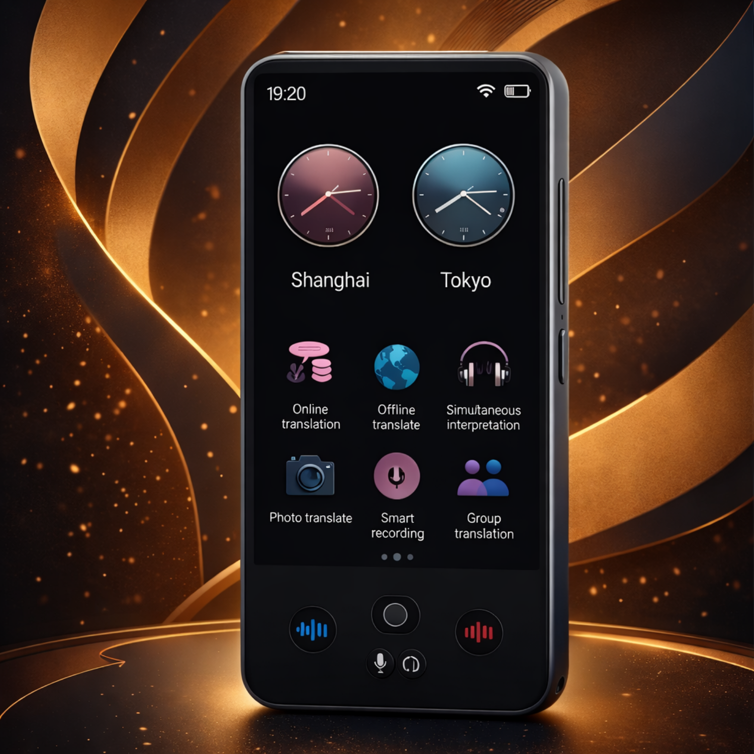 S85 pro Language Translator Device 4 inch 138 Languages Voice Video Recording Translating Offline Translation 8GB 2000mAh